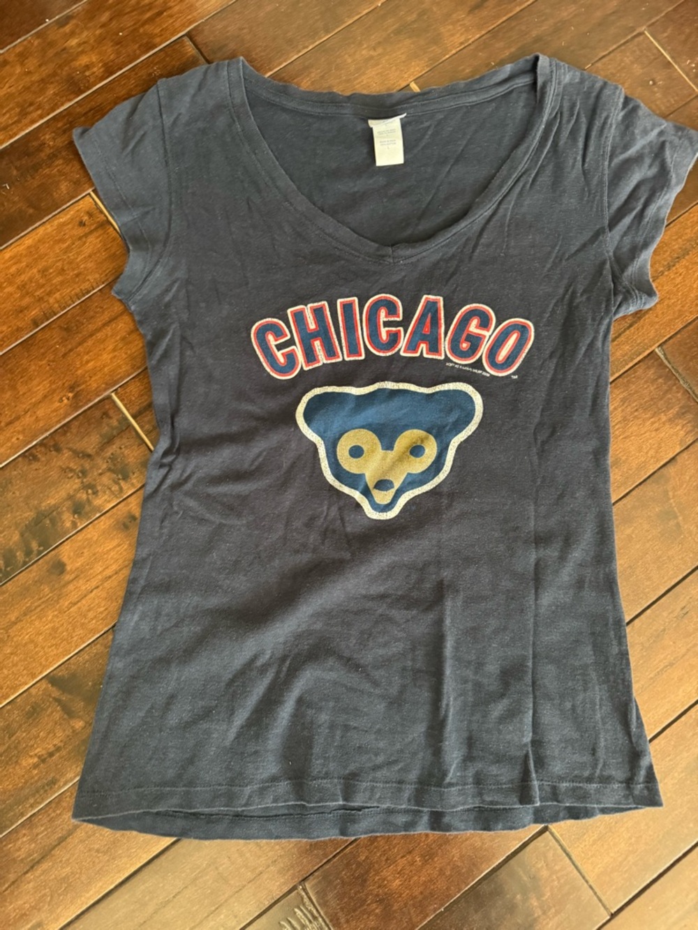 Chicago Cubs Navy Graphic Tee